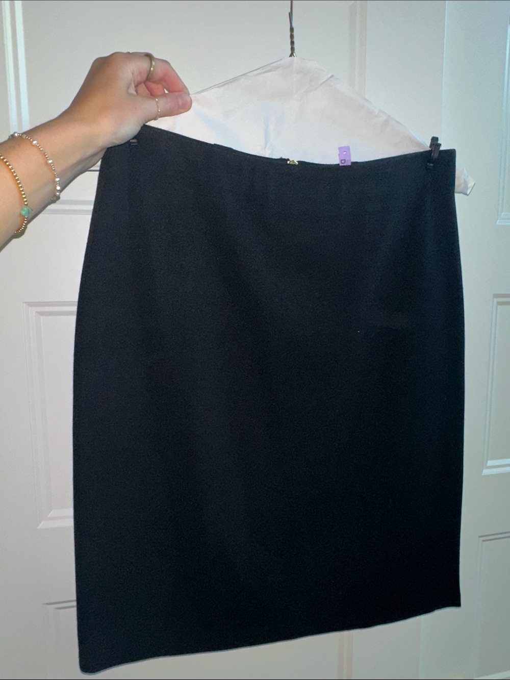 Philosophy Black Straight Pencil Skirt